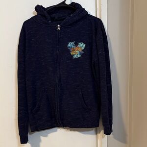 Disney Navy Blue Zip-Up Jacket. Size M